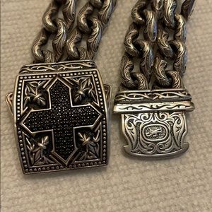 Scott Kay rare GIANT sterling sapphire bracelet